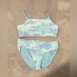 Justice Girls 2 Piece Reversible Swimsuit